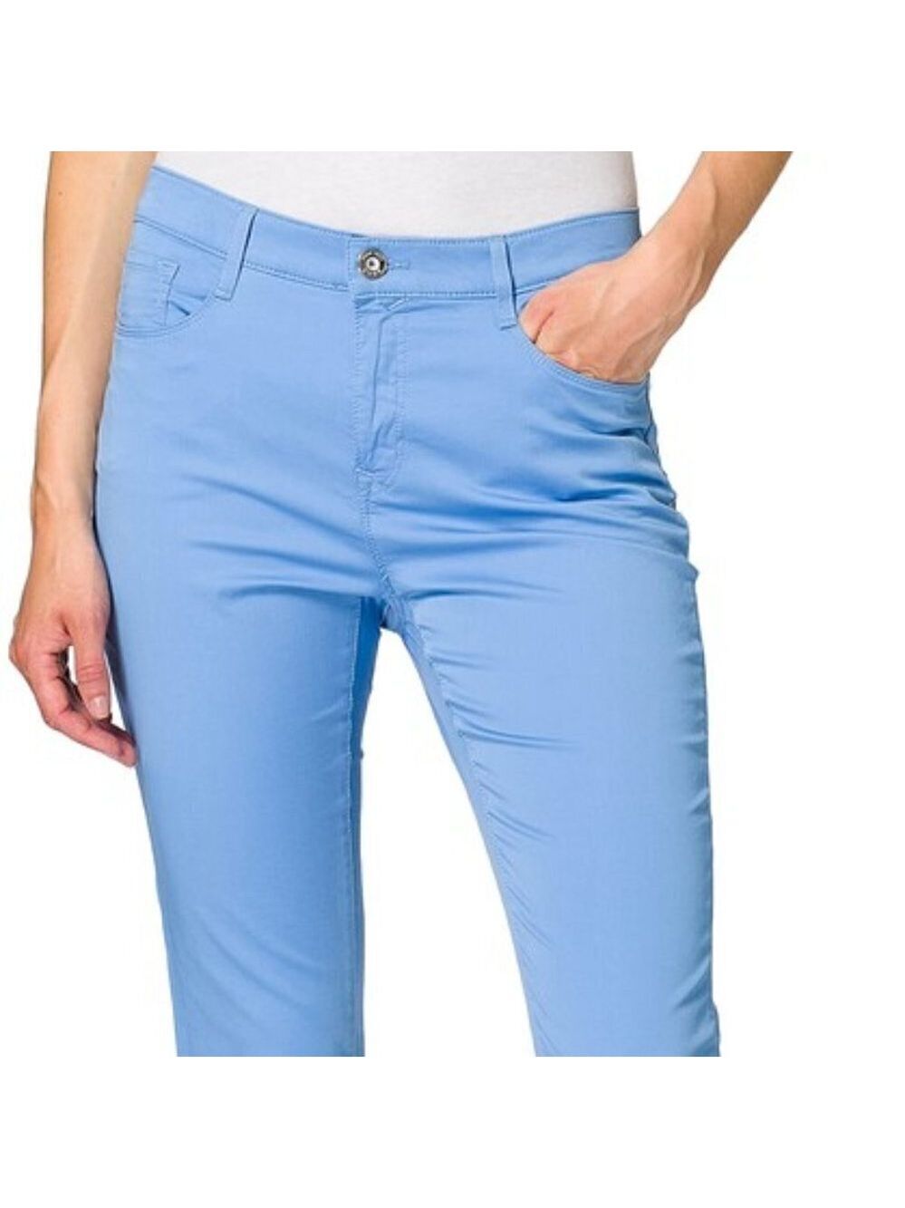 Brax Feel Good BNWT sz 24 x 32 pant "Mara S city pants" light blue women $248